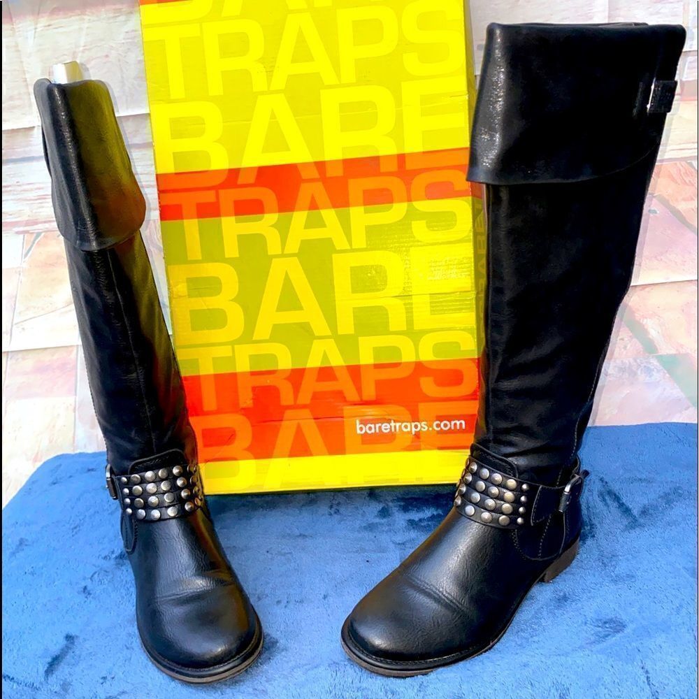 Woman’s sz 8M over the calf boots by Baretrap NWOT WOB